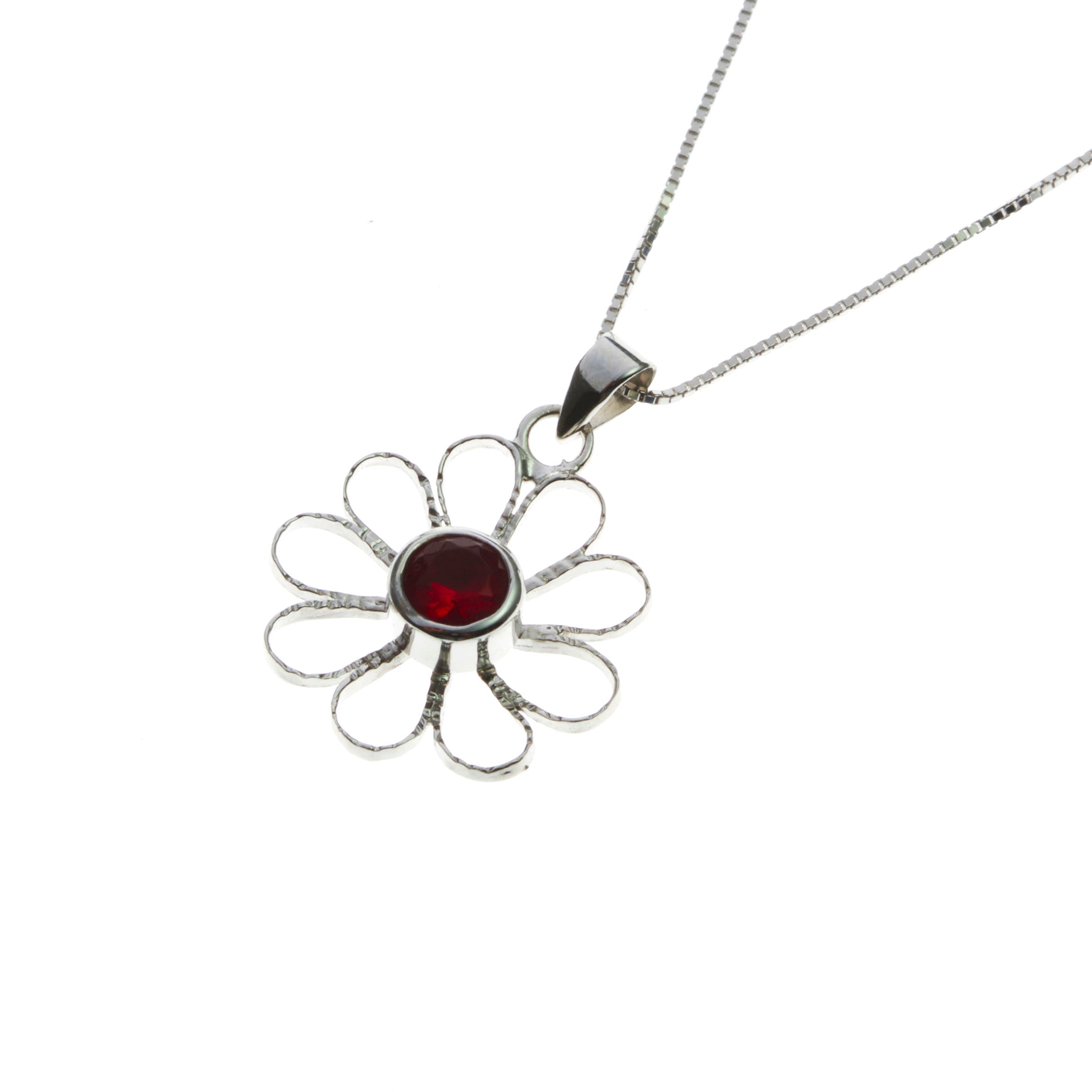 with red zirconia stone