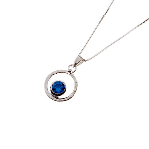 With  Svissblu Zirconia  Stone