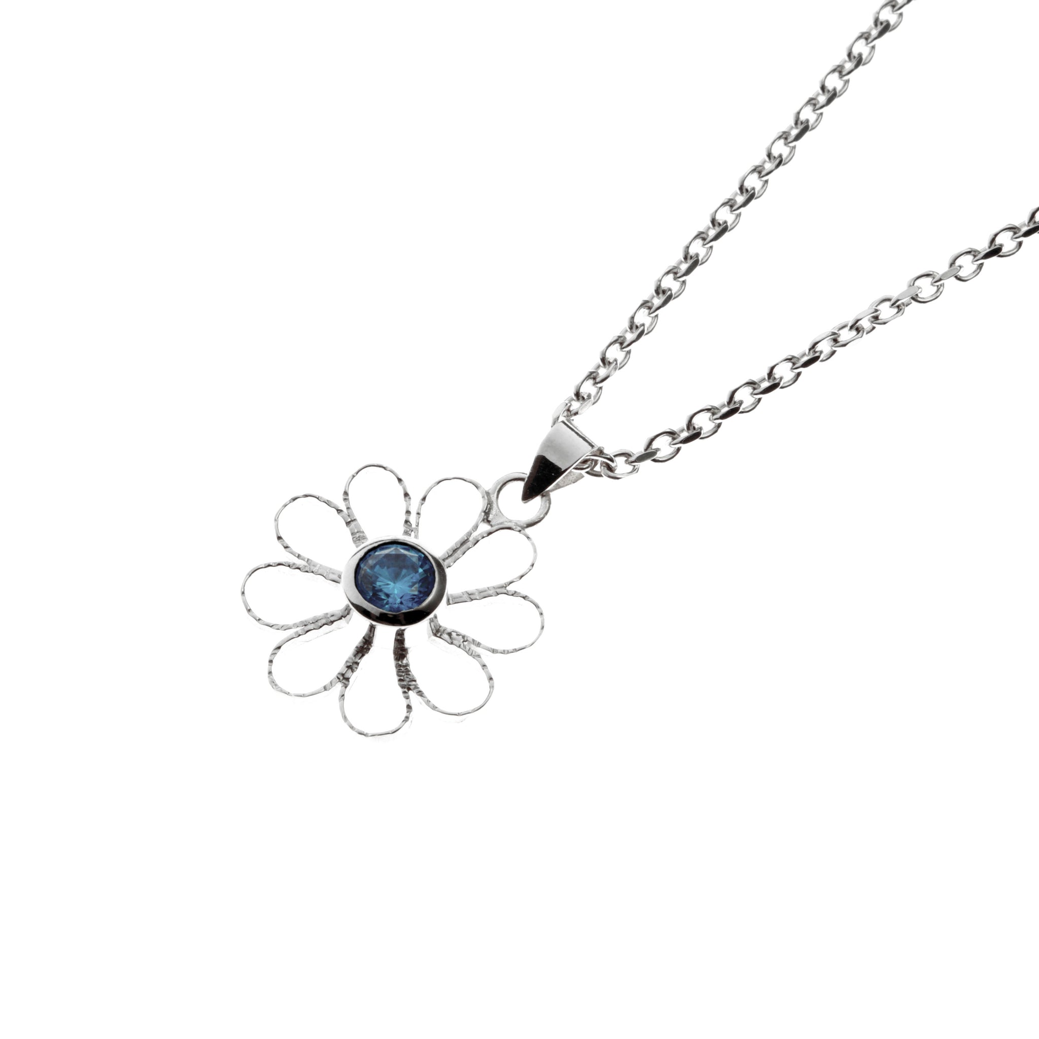 Silver Necklaces with zirconia stone