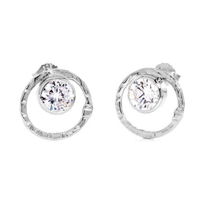 Silver  with zirconia stone