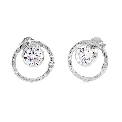 Silver  with zirconia stone