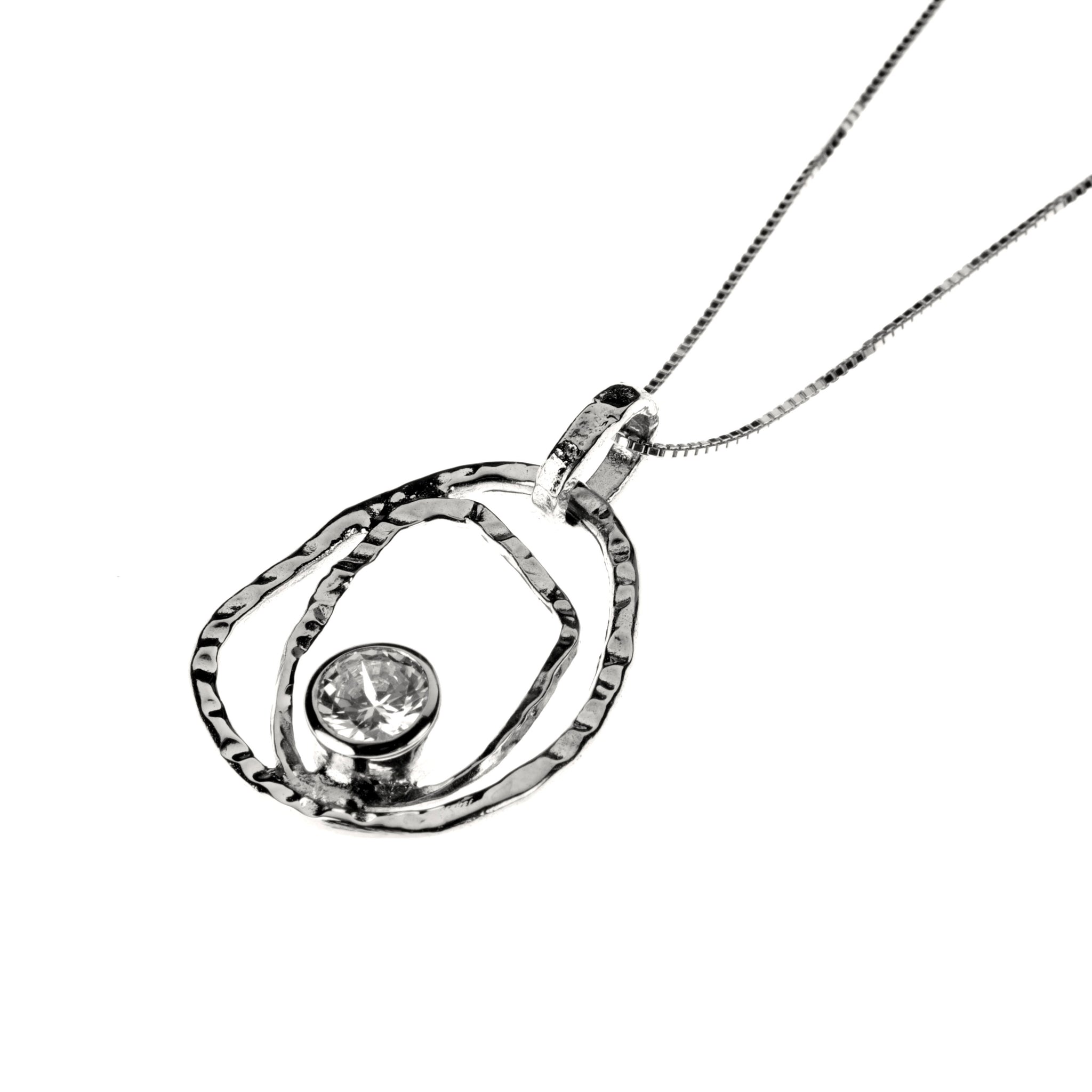 With  White Zirconia  Stone