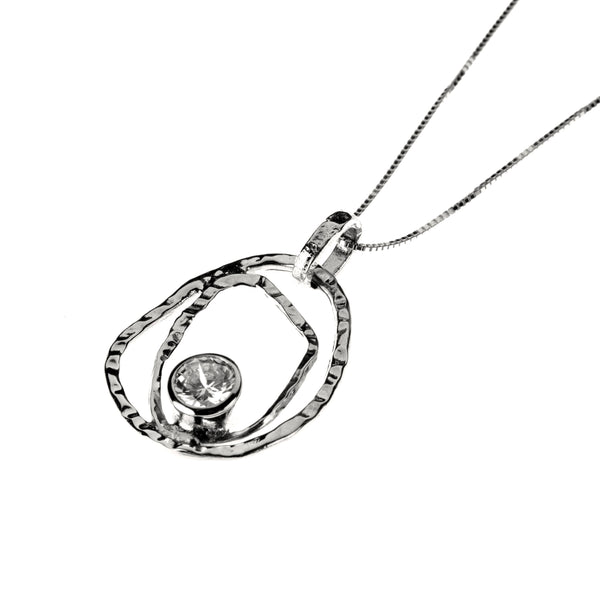 With  White Zirconia  Stone
