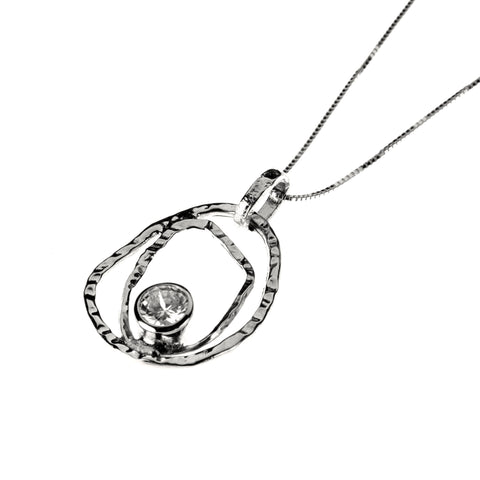 With  White Zirconia  Stone