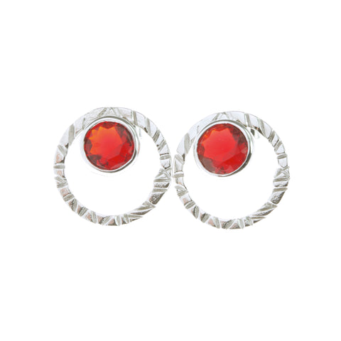 Silver with zirconia stone