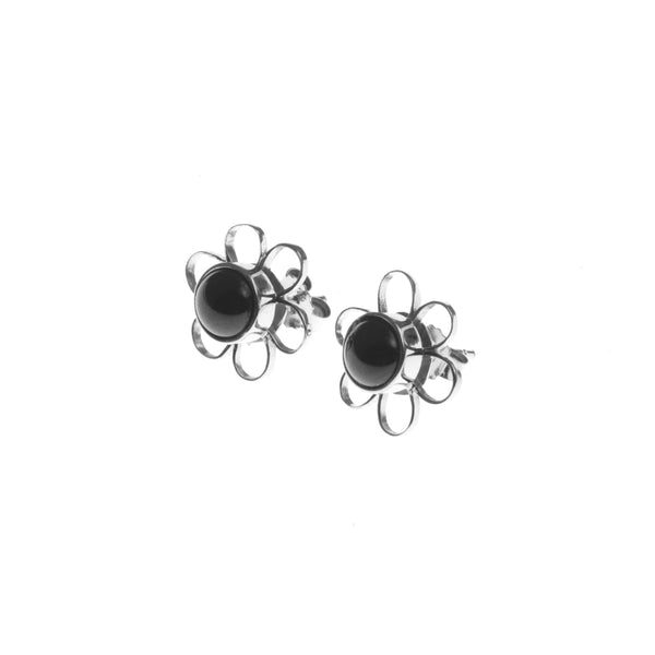 Black Lava Stone Earrings