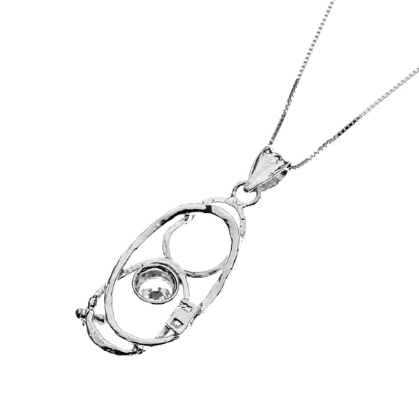 With White Zirconia  Stone