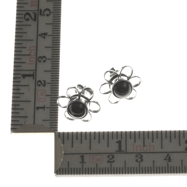 Black Lava Stone Earrings