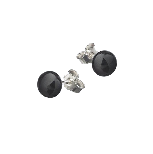 Black lava pearl Earrings