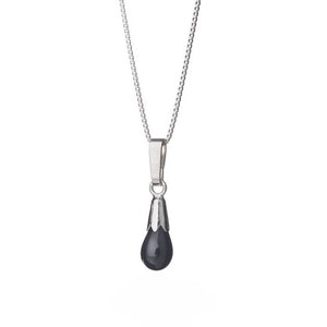 Black Lava Stone Flower Necklace