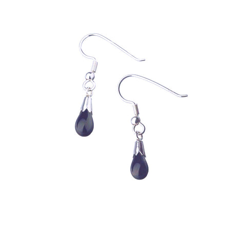 Black Lava Stone tears Earrings